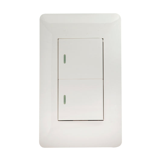 Interruptor Tekno Doble Blanco 1 Vía 15A 125V