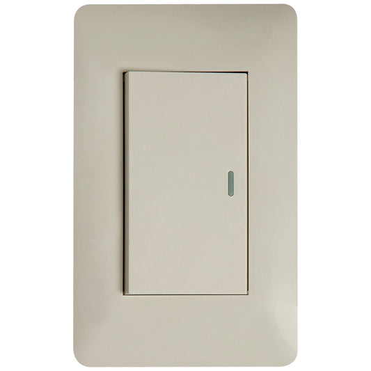 Interruptor Tekno Simple Acrílico Ivory 2 Vías 15A 125V