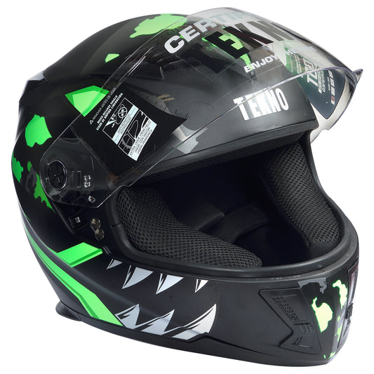Casco Integral Tekno Home 520 Evo Hellcat  Verde