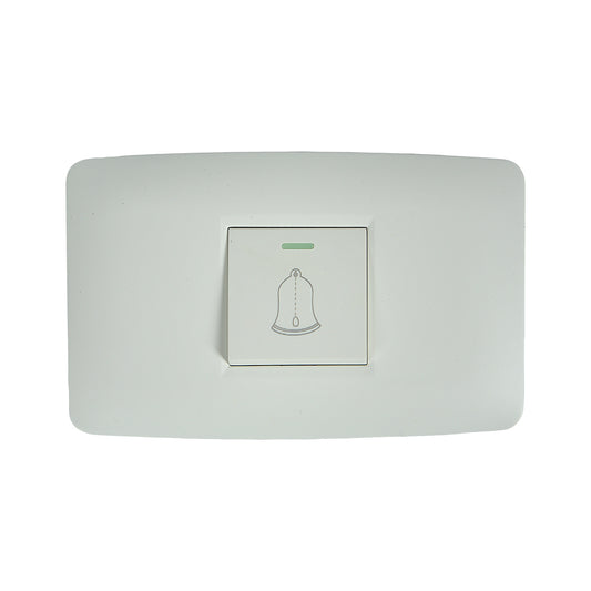 Tekno Doorbell Button 15A 125V White 118T