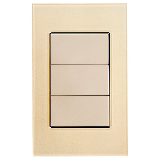 Placa Ciega Tekno Acrílico Marfil 43x35cm