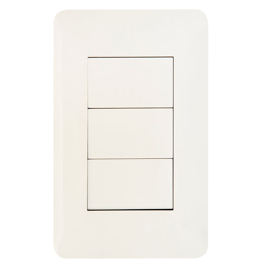 Placa Ciega Tekno Blanca 43x35cm