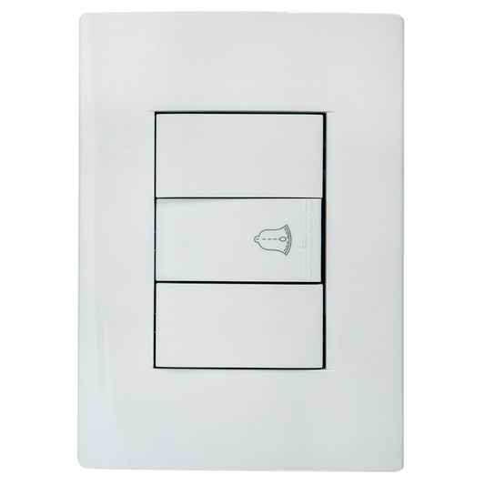 Tekno Doorbell Button 10A 120V White