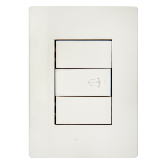 Tekno Doorbell Button 10A 120V Ivory 