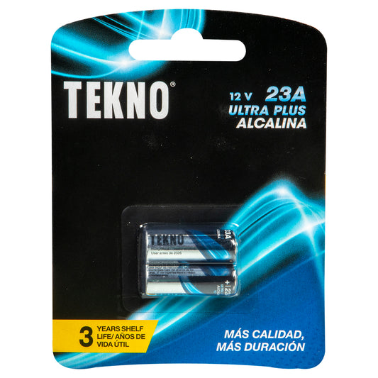 Pack of 2 Tekno LR23A Ultra Plus Alkaline Batteries