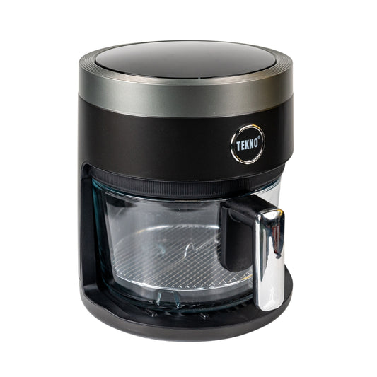 Freidora de Aire Tekno con Cesta de Vidrio 1200W 4L Negra| TK-QFAF394013